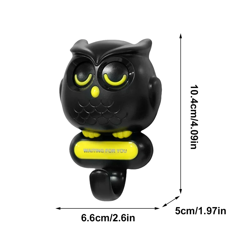 Creative Wall Hanger Automatic Open Close Eyes Owl Key Holder Key Hanger Storage Hook for Hanging Towels Hats Coat Bags Key