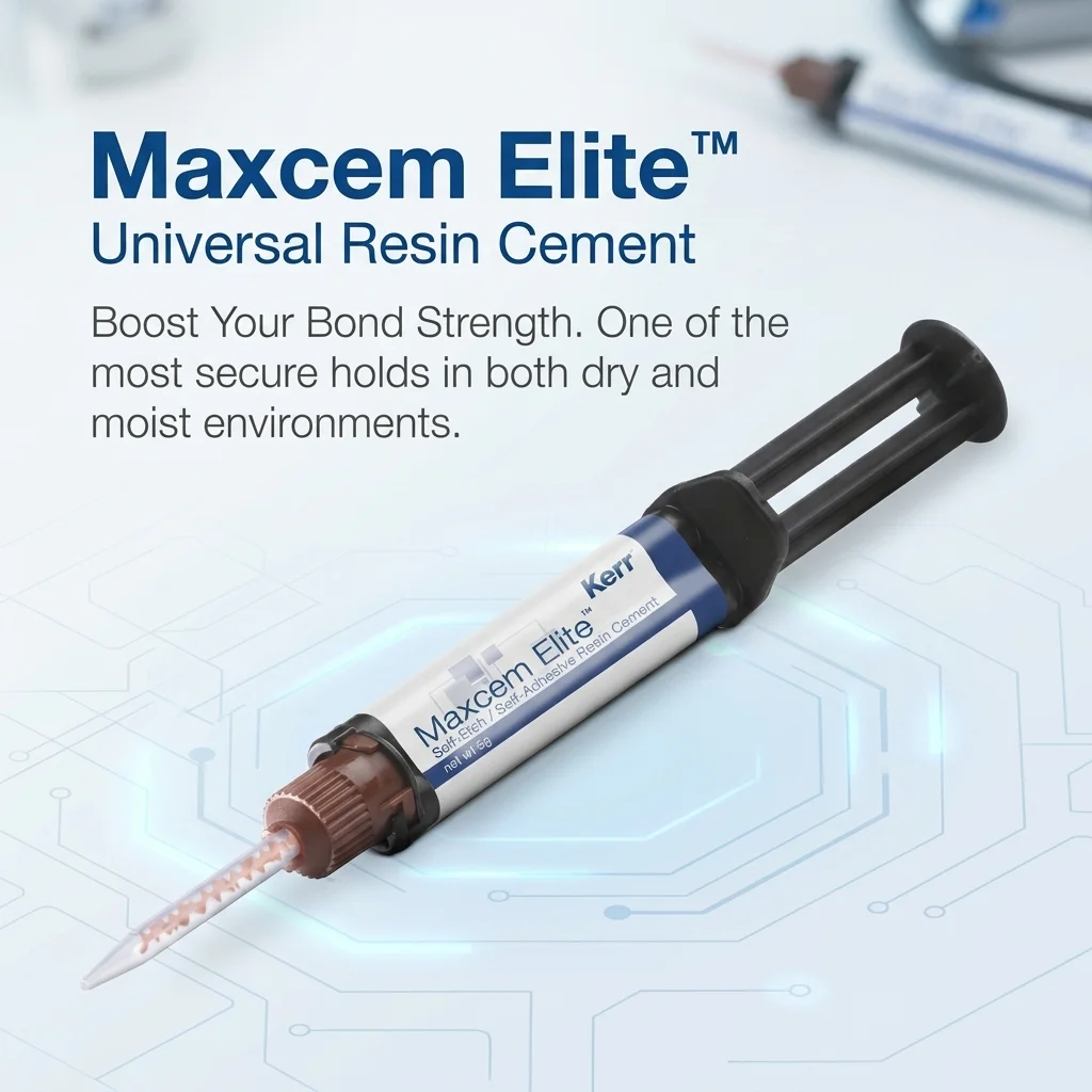 Maxcem Elite Clear Dental Resin Cement 5g Self-Etch Adhesive Kerr Dentistry Product for Professional Use view 5
