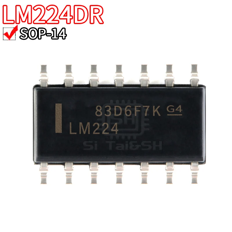 10PCS LM224 LM224DR Patch 14-pin SOP14 operational amplifier chip IC