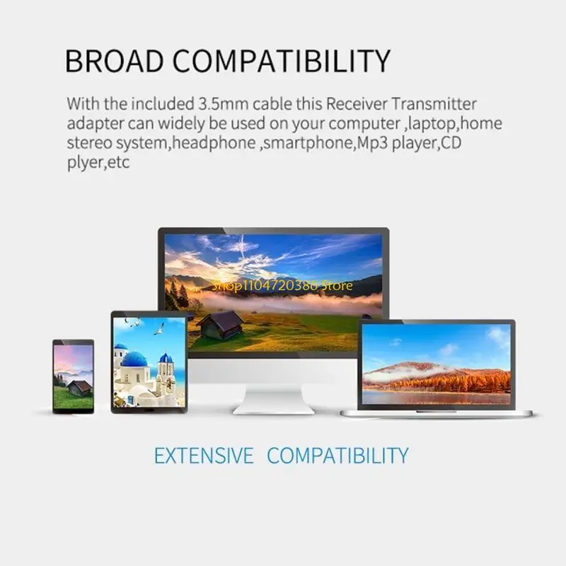 محول لاسلكي لاستقبال جهاز إرسال واستقبال الصوت USB 5.0 متوافق مع بلوتوث K0EA #5