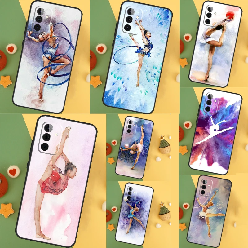 Gymnastics Oil Painting For Samsung Galaxy A13 A23 A33 A53 A15 A25 A35 A55 A51 A71 A12 A32 A52 A14 A34 A54 Case