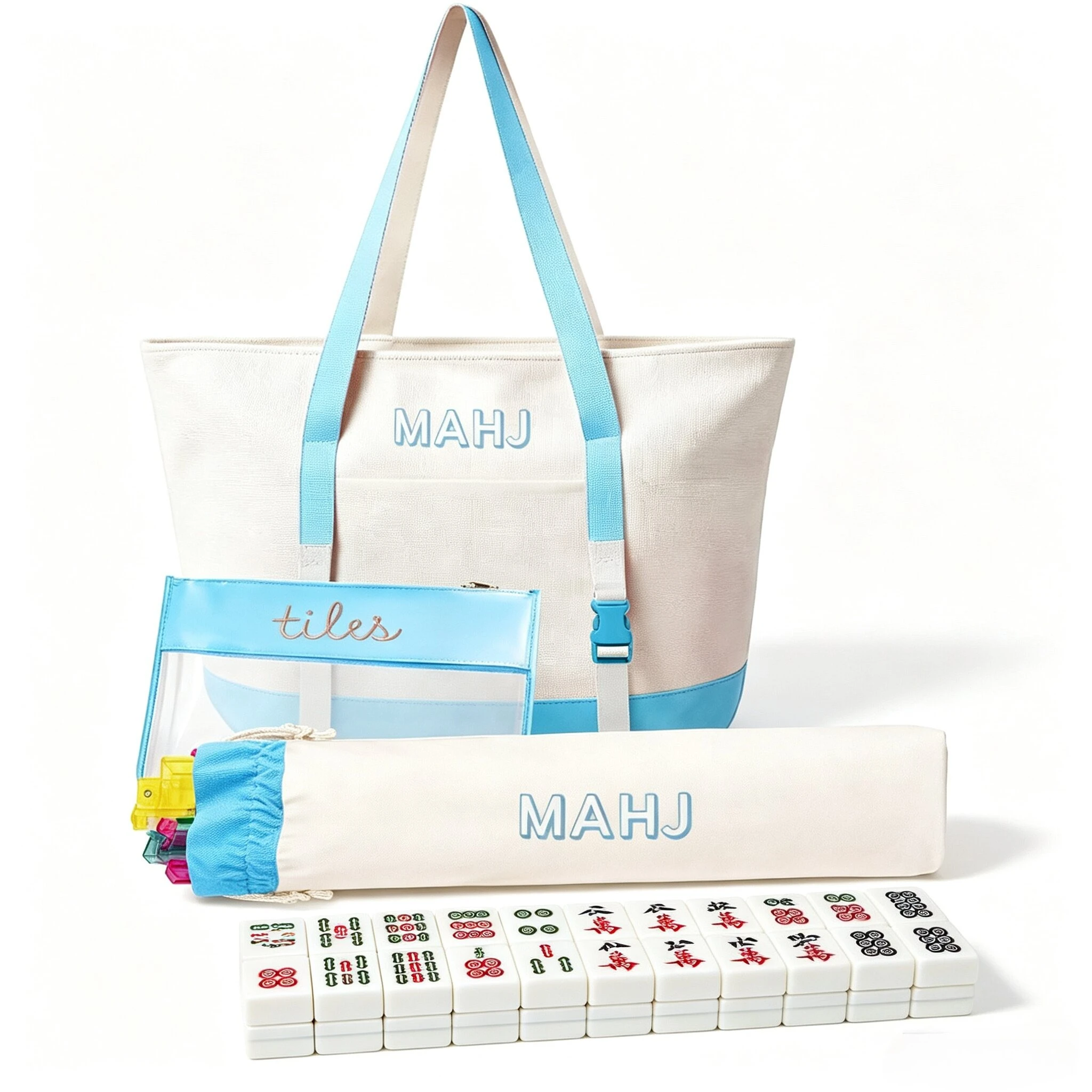 Tile Bag Drawstring - مجموعة حقائب قماشية لتخزين قطع لعبة