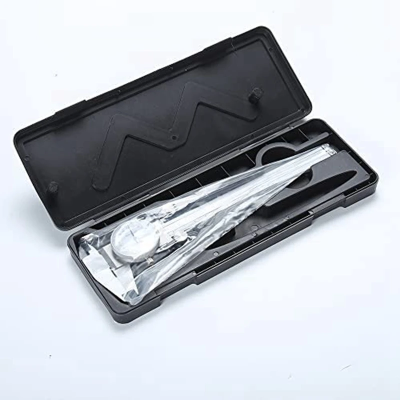 ●0-200Mm Metric Gauge Measuring Tool Dial Vernier Caliper Shock-Proof Vernier Caliper 0.02Mm (TGBK150-0-200MM)