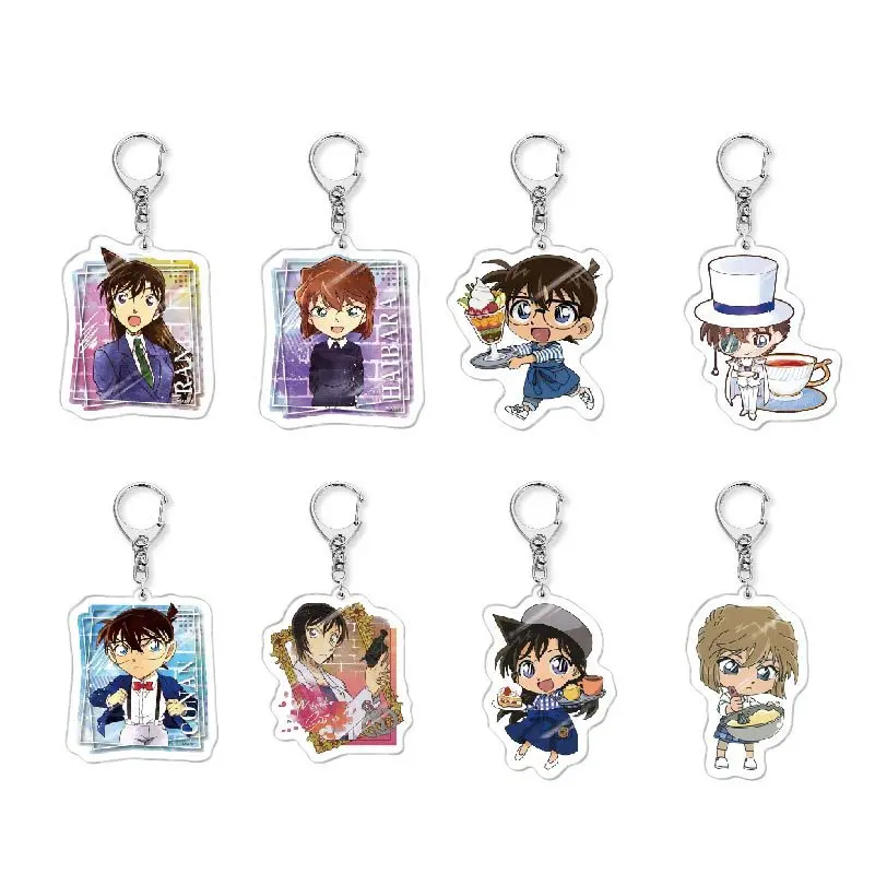 

Anime Kudou Shinichi Conan Keychain Animation Products Friends Fans Bag Charms Key Chain Pendant Classic Ornaments Pendant Gift