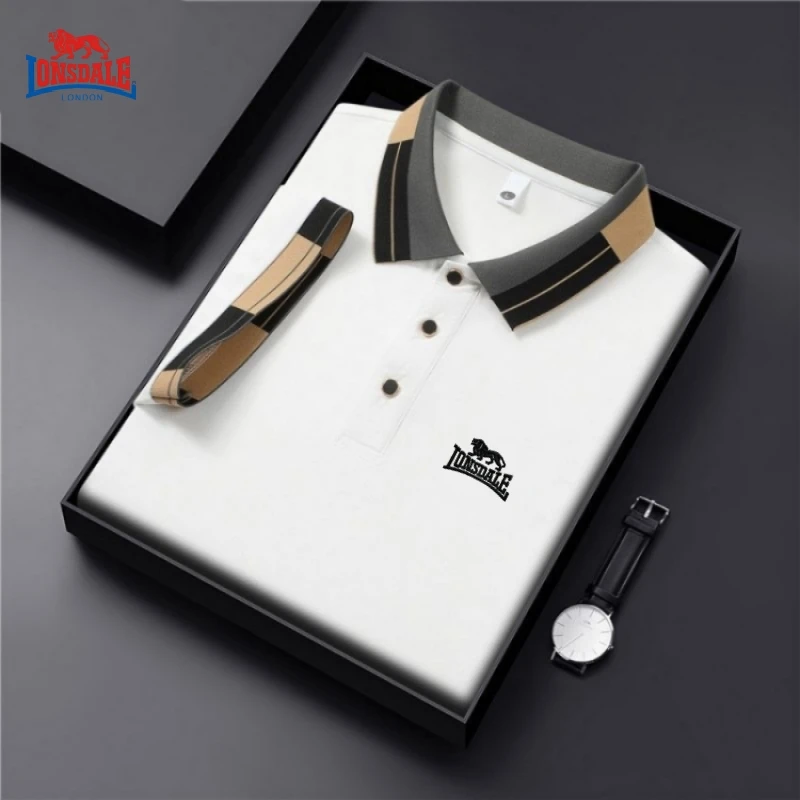 قميص بولو رجالي جديد عالي الجودة بأكمام قصيرة، موضة الصيف، كاجوال، ممتص للعرق، مسامي، تي شيرت رائع #2