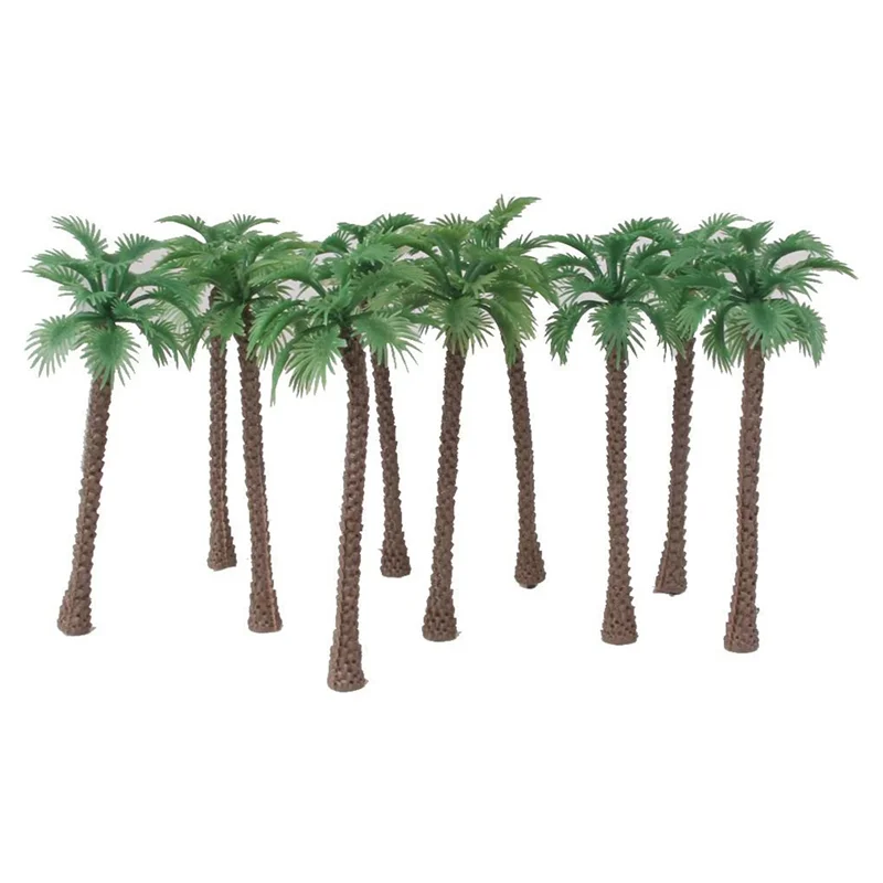 ABXE-120 pièces palmier modèle arbres/modèle de paysage en plastique disposition artificielle forêt tropicale Diorama