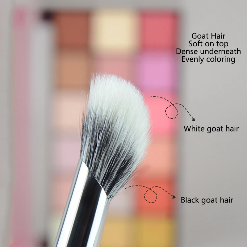 1pc sickle Goat Hair Contour Makeup brushes Bevel Blush Make up brushes Highlight Setting Multi-functional cosmetic tools