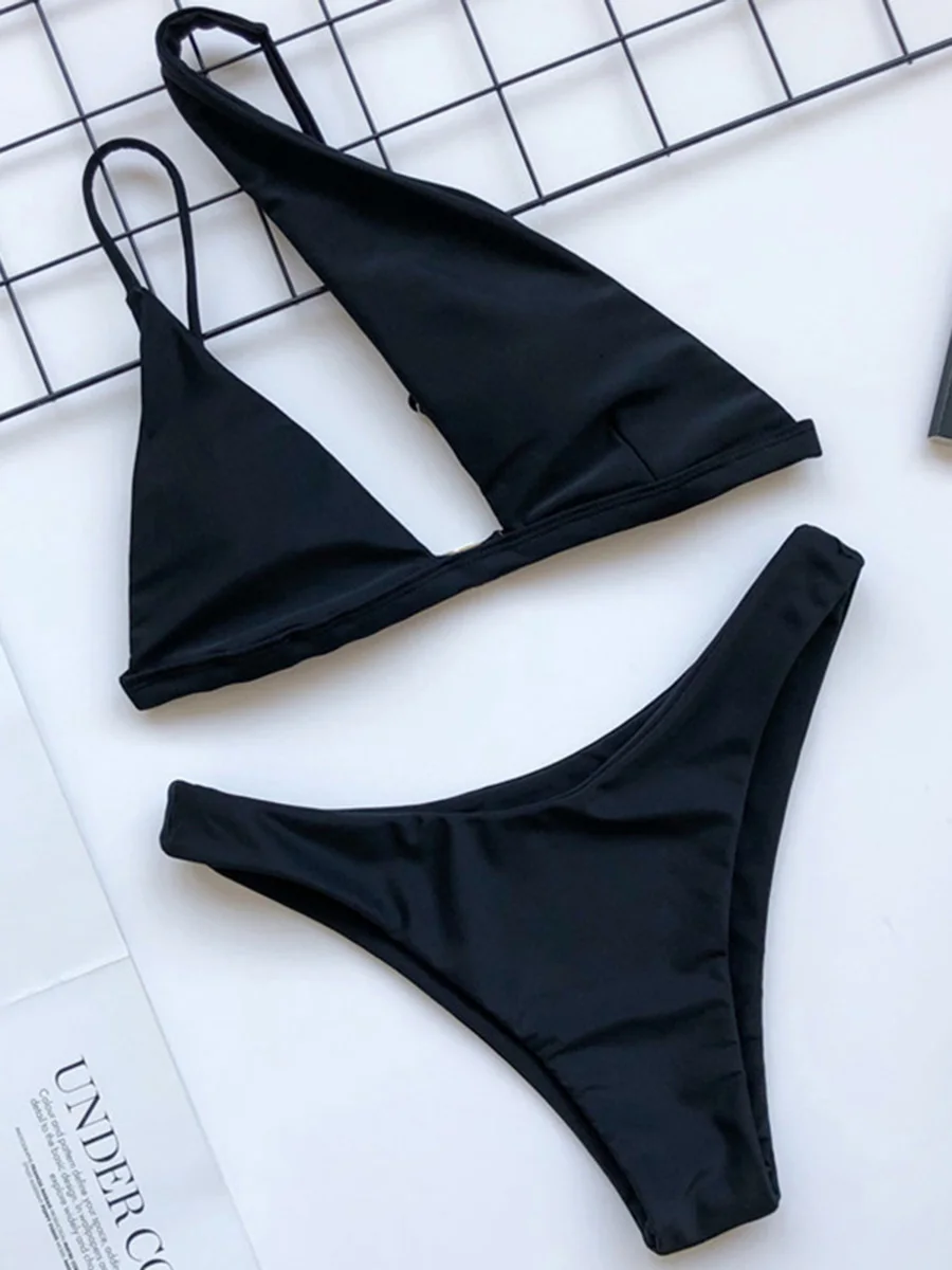 

2026 асимметричный бикини на одно плечо, женский купальник, женский купальник, комплект бикини из двух предметов, купальный костюм с вырезами, пляжная одежда для плавания