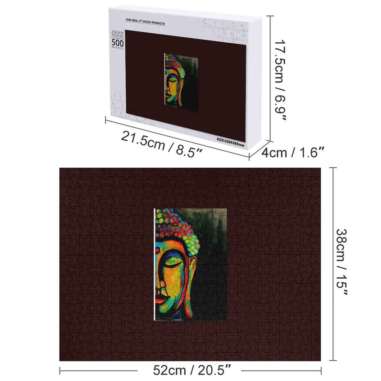 Rompecabezas de imaginación espiritual y vibraciones positivas, cajas de madera para niños, juguetes novedosos para niños, rompecabezas 2022