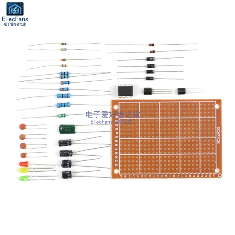 Identification of Electronic Components Welding Practice Package Direct Plug Training Multi-purpose Board Electrician Skills Kit