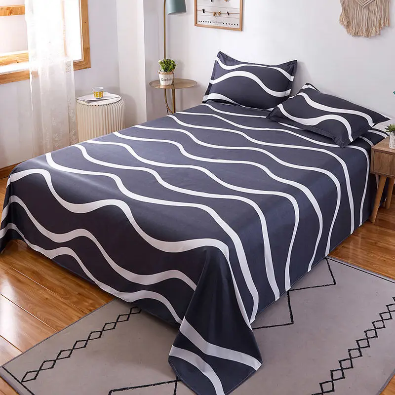 학생 기숙사용 풍부한 색상의 아름답고 사랑스러운 침대 시트 패턴 싱글 침대 시트 더블 침대 간단한 침구