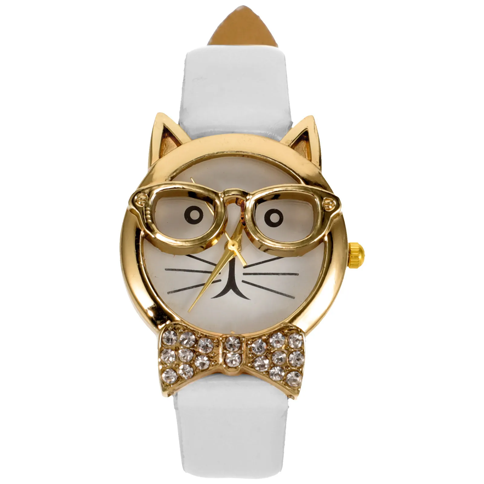 Funny Wristwatch for Face Design Leisure Wearable Decor Watch Trendy Women Cartoon Wristwatch Gift Idea