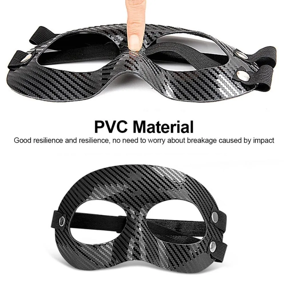 1PC Football Half Face Anti-collision Mask Halloween Party Costume Decoration PVC Sports Protective Gear