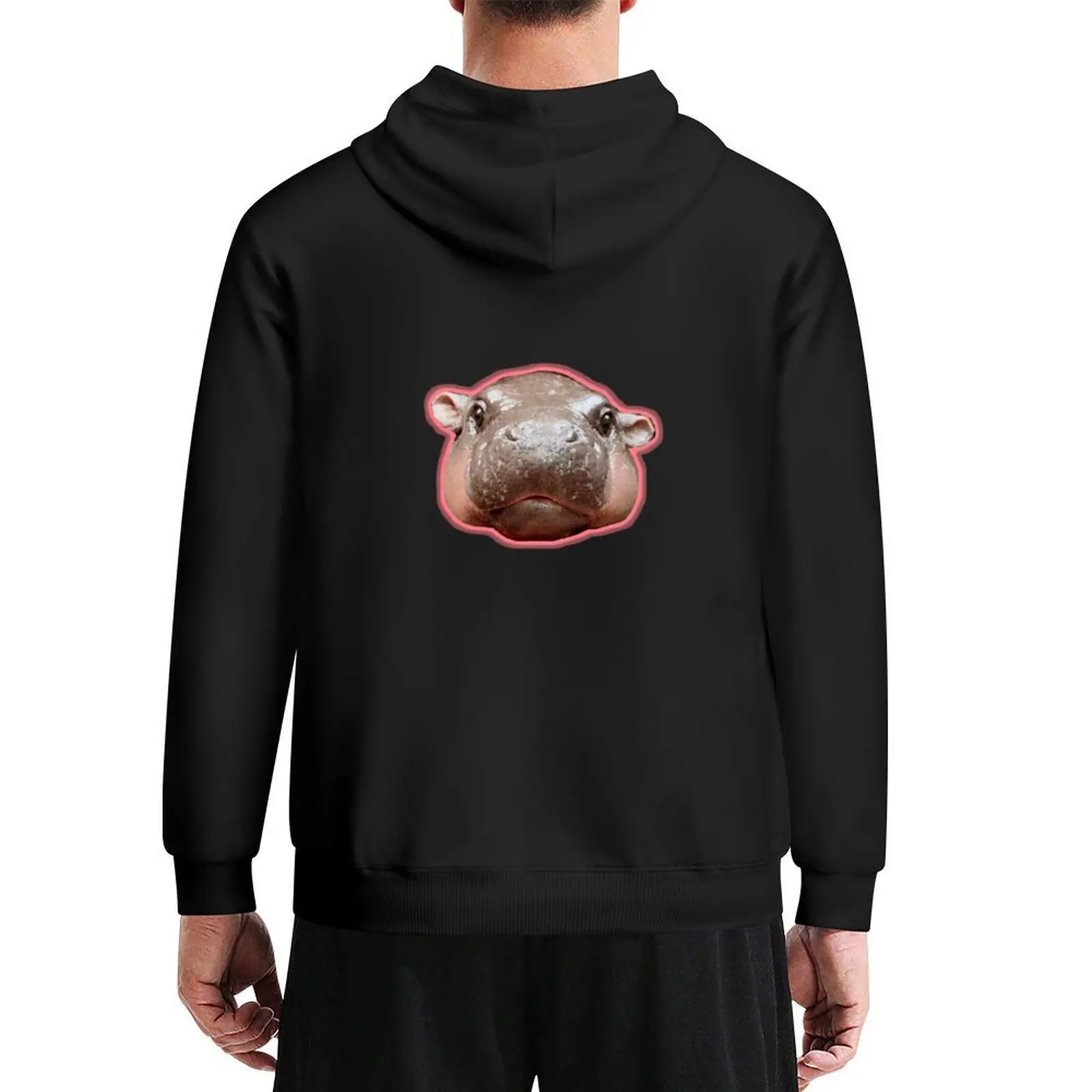 

Moo Deng The Hippo Hoodie korean autumn clothes men's autumn clothes anime clothes mens designer autumn hoodie