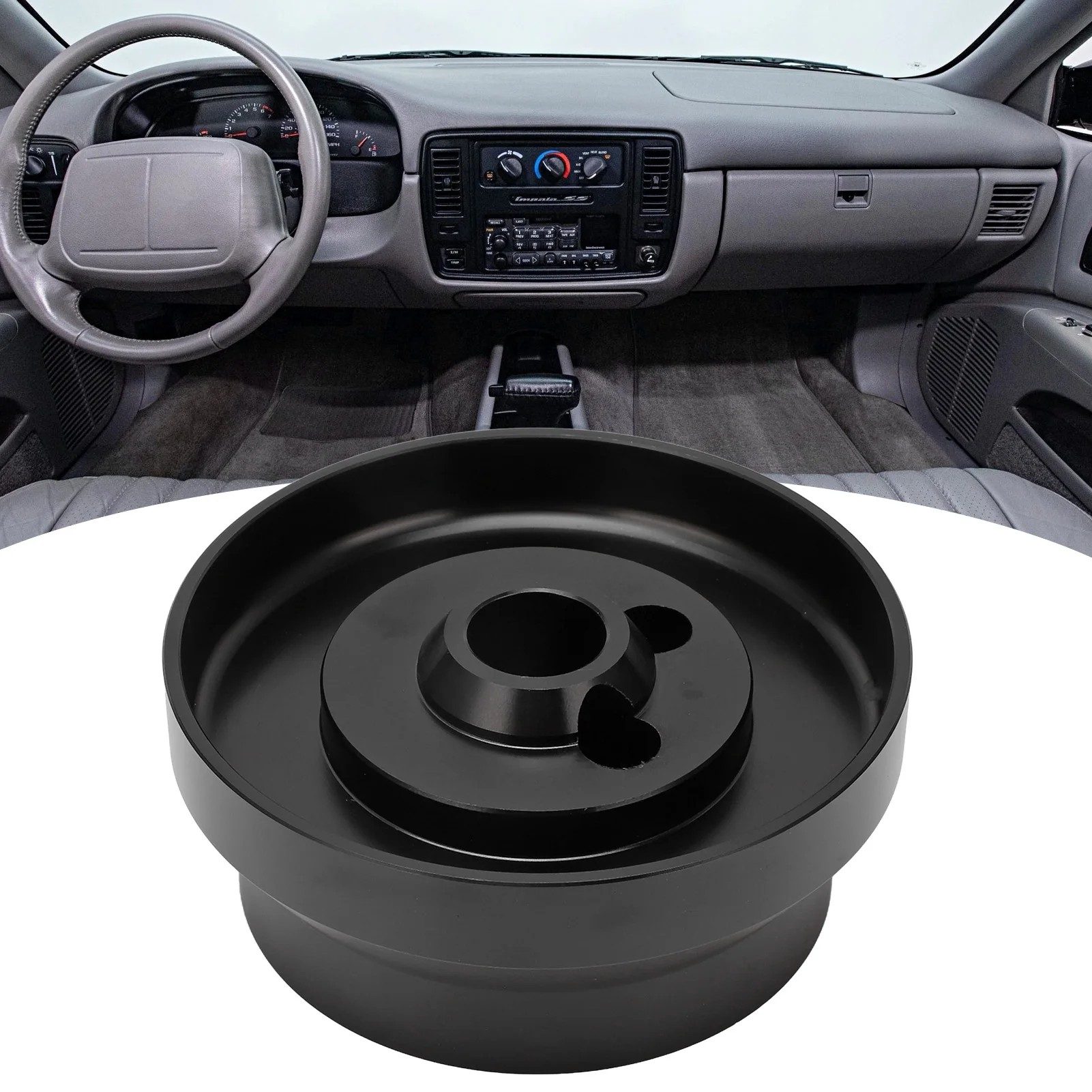 

5 6 Hole Steering Wheel Short Hub Adapter Aluminum Replacement for JEEP Wrangler 1976‑1995