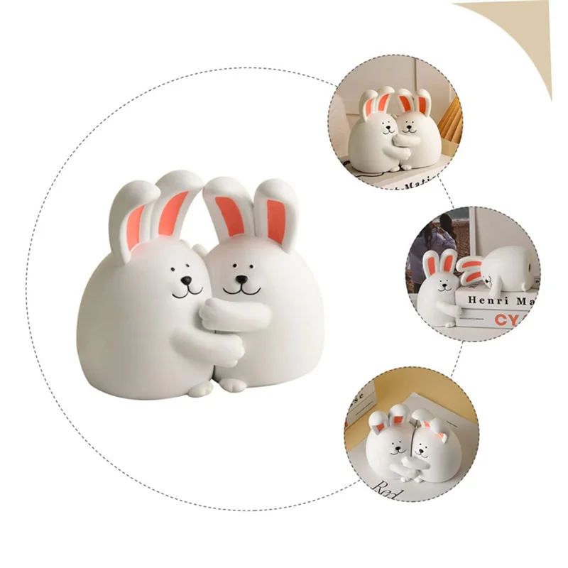 

2 Pair Hug Bookend Book Stand Crafted Book Ends Bookends Holders Animal Resin Hug Bookend