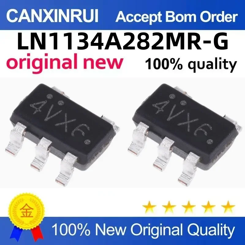 

(5-100 pieces) Brand new original LN1134A282MR-G silk screen 4VX6 patch SOT23-5 2.8V linear regulator