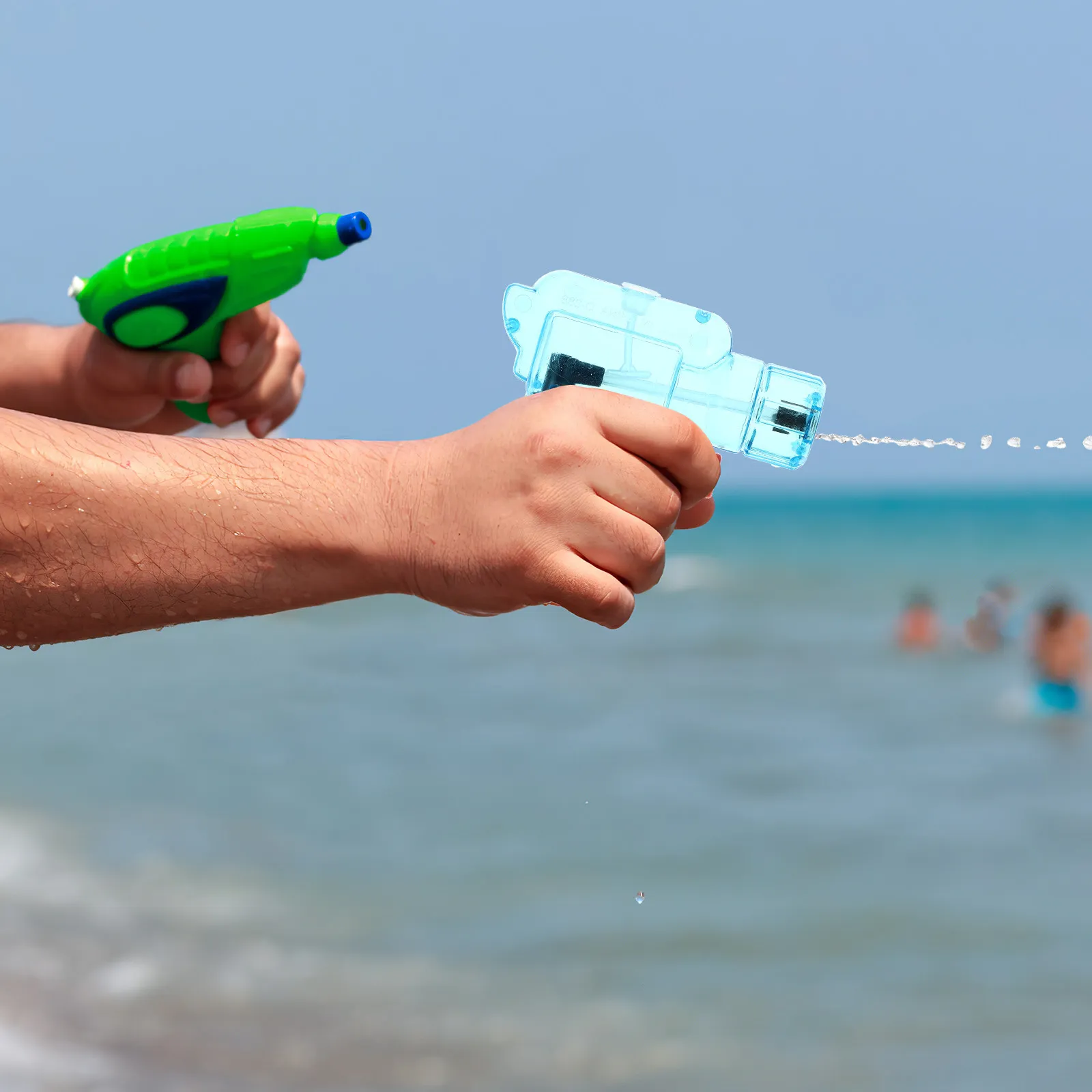 

Детская игрушка-брызгалка для воды, мини-пистолет для ванной и пляжа, забавная игрушка для малышей