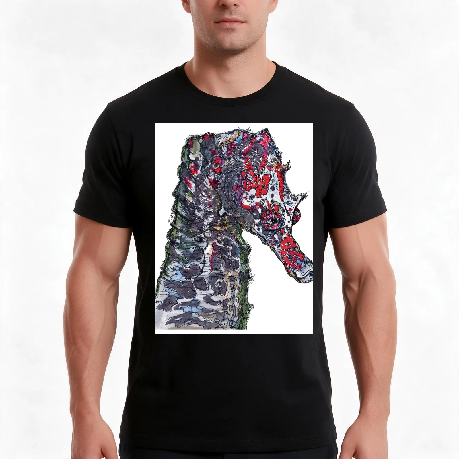Lady Jayne Seahorse of Manly Nets T-Shirt Summer Casual Cotton Tee Oversized Streetwear Tops Vintage Graphic Print
