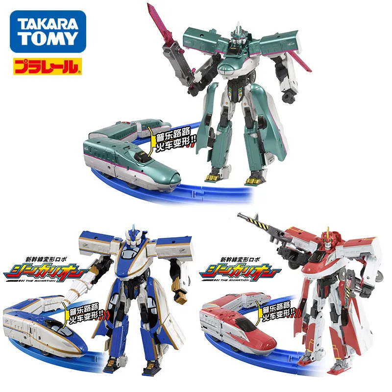 TOMICA Plurululu Deluxe Transforming Train Hero Boy Combined Transforming Robot Toy, suitable for children over 6 years old.