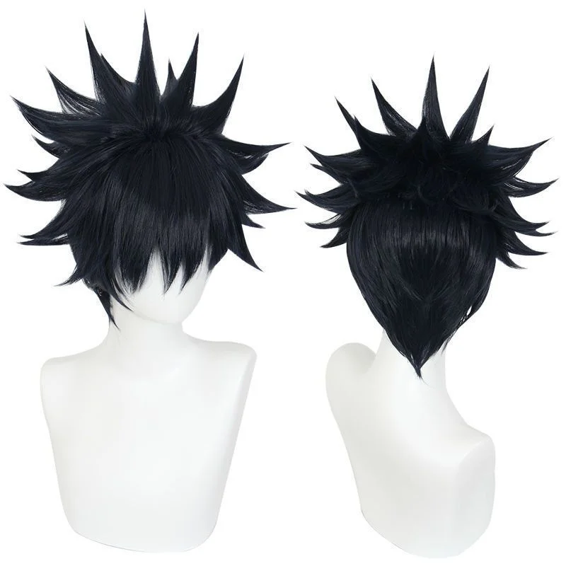 Jujutsu Kaisen Fushiguro Megumi Cosplay Wig Synthetic Short Straight Wig Anime Coser Cute Girl High Quality Wig Halloween Party