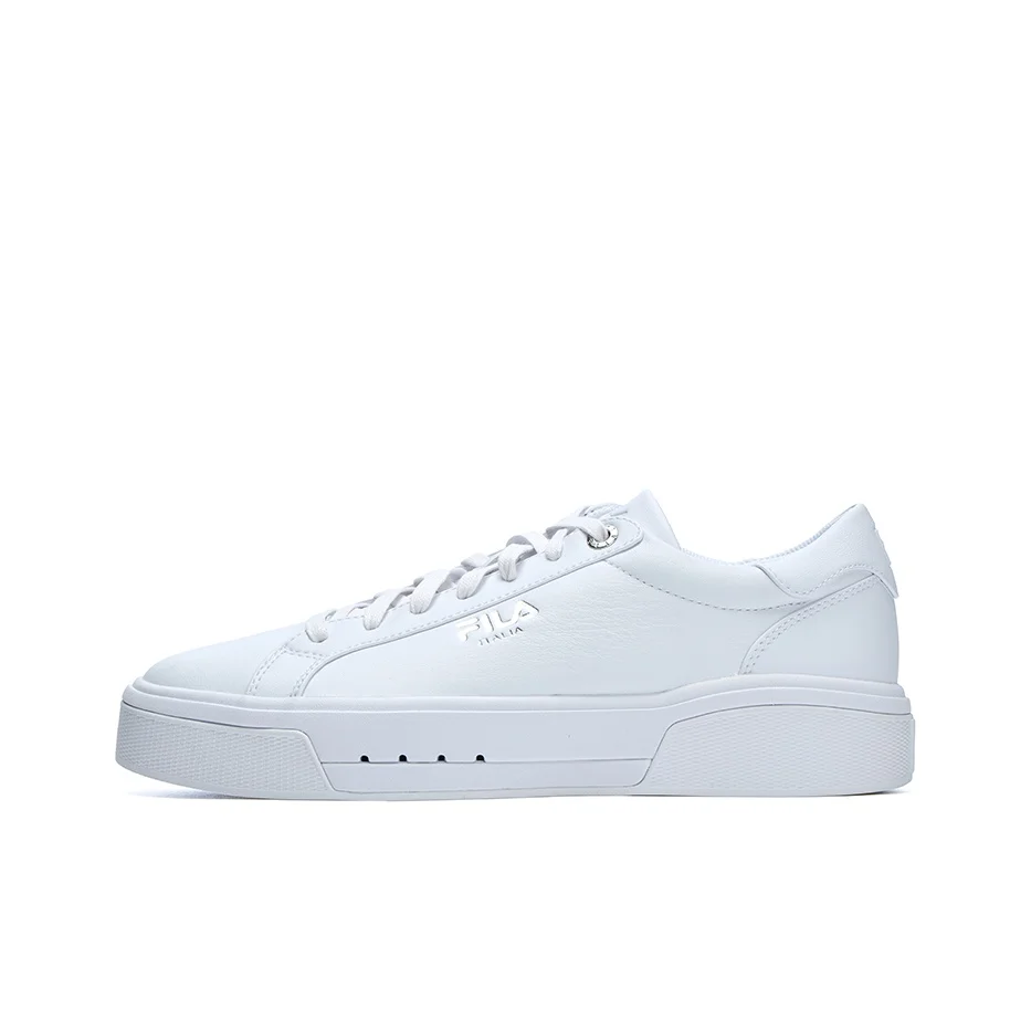 FILA 1911 2.0 Top Grain Cow Leather Abrasion Resistant Low top Skateboard Shoes Men's FILA White F12M312204FWT