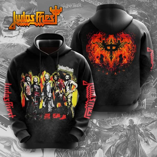 Rock Judas Priest Band 3d принт графические толстовки для мужчин и женщин модная толстовка с капюшоном большого размера пальто женские толстовки дизайнерская одежда