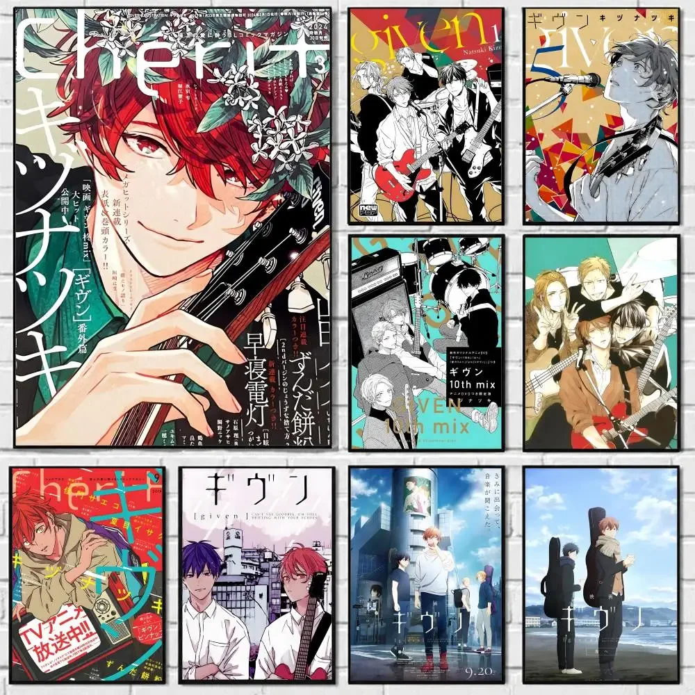 Anime G-Given The Future We Were Given Poster Self-adhesive Art Waterproof Paper Sticker Coffee House Bar Room Wall Decor
