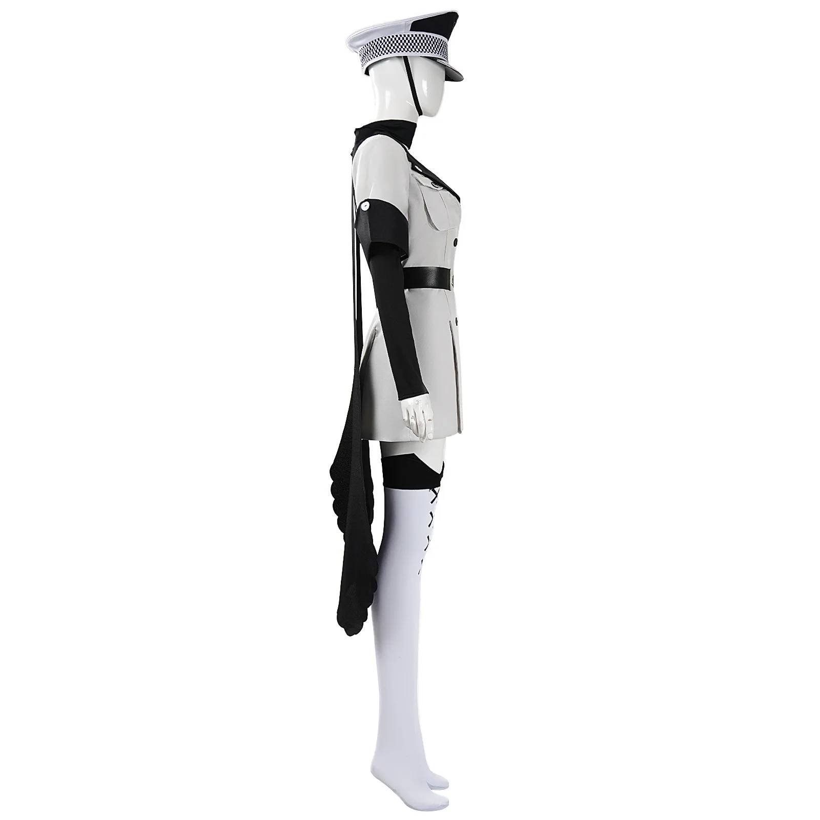 Anime Akame Ga Kill Esdeath Cosplay Costumes Hat Cape Belt General Hunting Uniform Halloween Stage Performance Outfit Set view 4