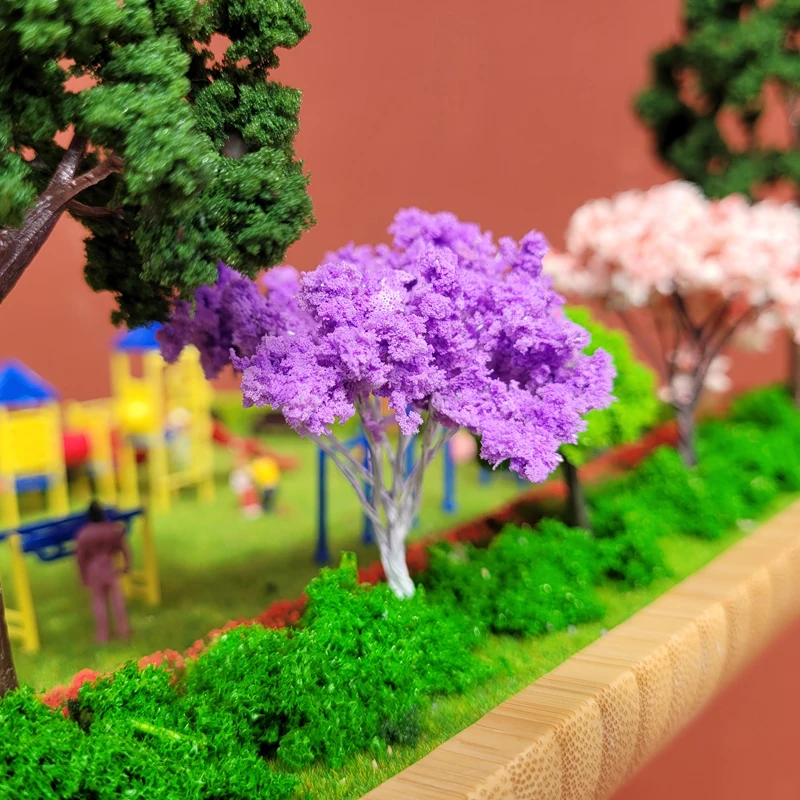 65MM Flower Tree Model Yard Tree Miniature Landscape Movie Animation Scene Material Photography Diy Sand Table Layout