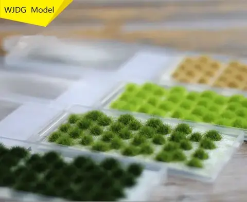 WJDG Modell Fältbakgrund Gräskluster Sandskärm DIY Handgjort Material Miniatyrlandskap 8 best sales dioramabakgrund - №5