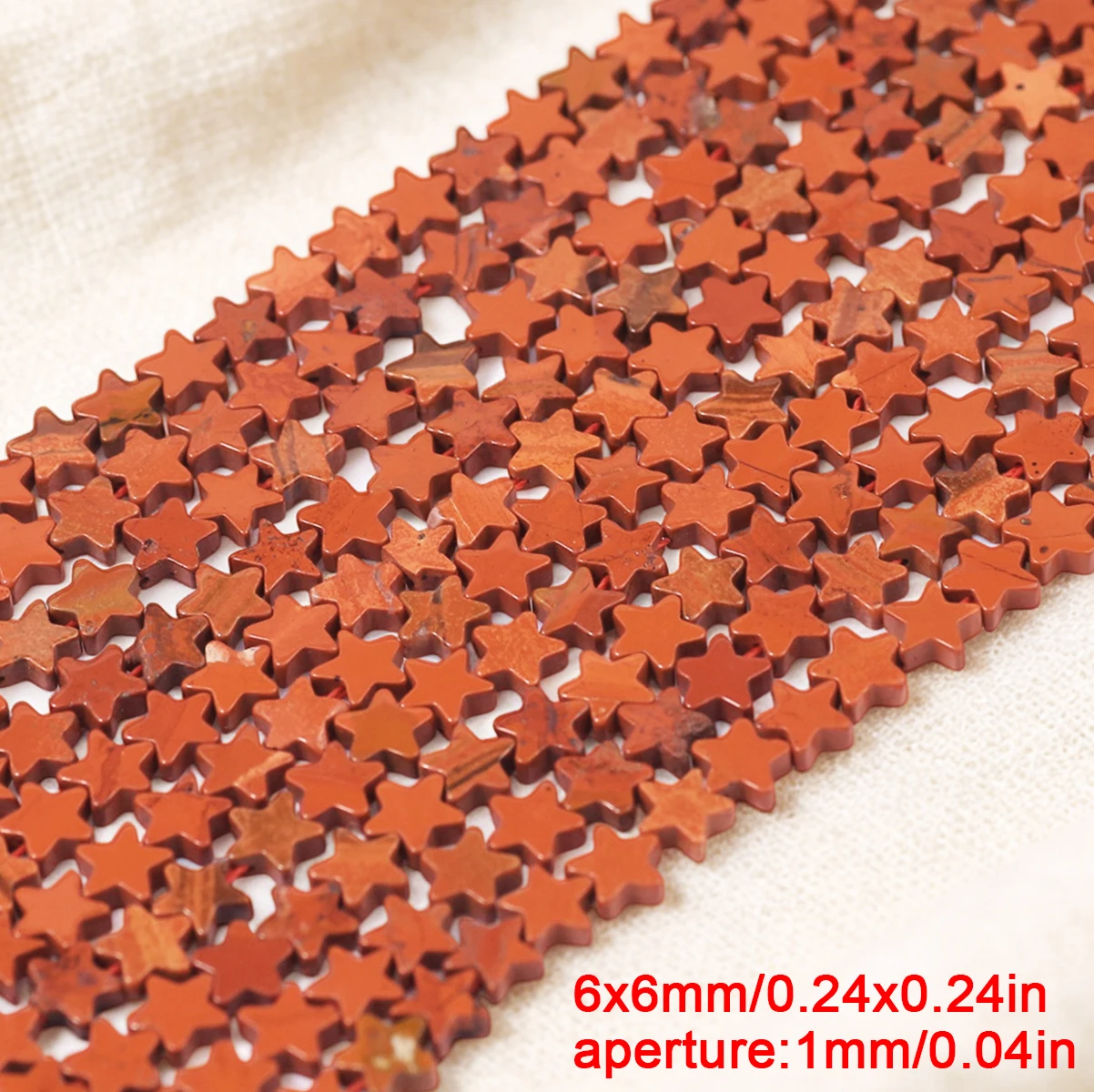 6mm 35-39pcs 1/2 Strannd  Multi Color Natural Stone Five Pointed Star Beads For DIY Bracelet Necklace Jewelry Making Supplies