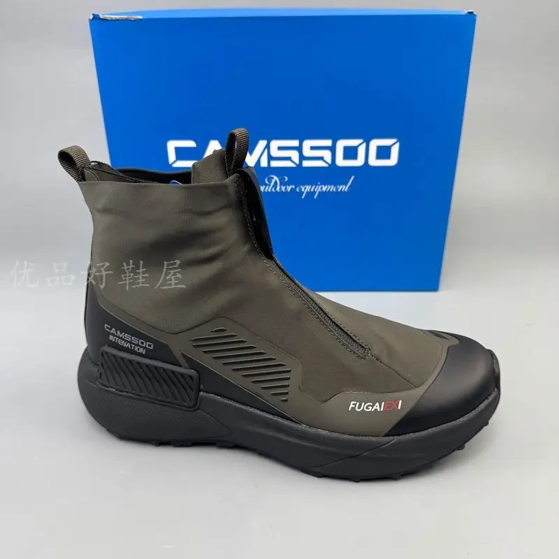 Classic Brand Designer Zipper Outdoor Hiking Shoe Top Quality Wearable Trekking Sneaker Unisex Anti Slip Mountain Climbing Boots