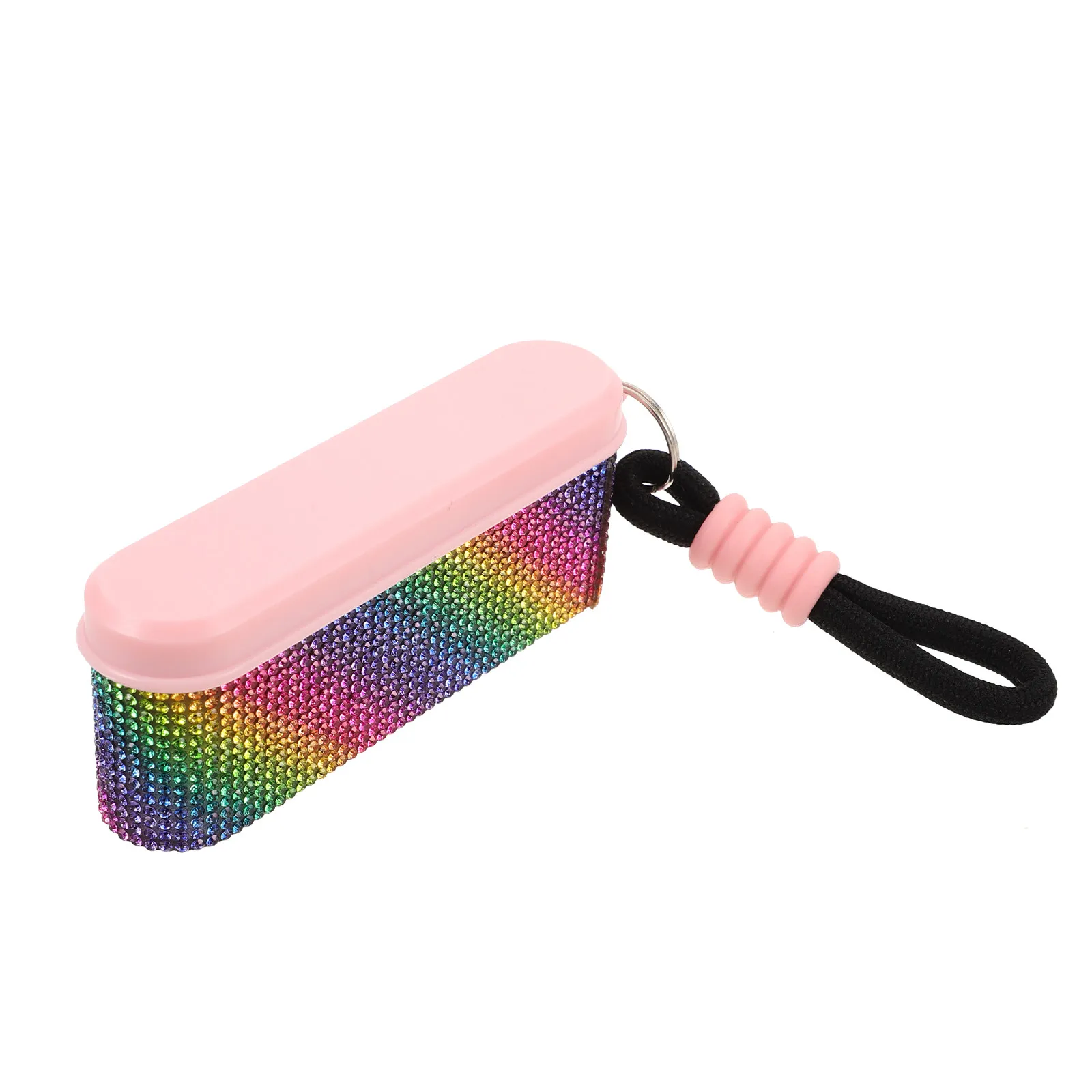 Pill Travel Case Keychain 4 Grids Small Portable Pill Organizer Keyring Medicine Dispenser Bottle for Travel Outdoor Camping