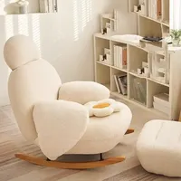 modern  Living Room Chairs Modern Balcony Single Rocking Chair Recliner Reading