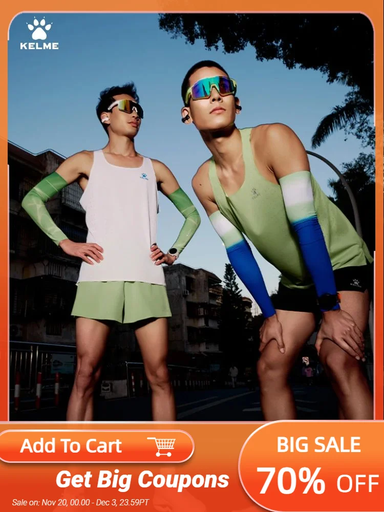 KELME Gilet da maratona da uomo da corsa professionale Top Training Fitness Track and Field Running Speed Dry Vest