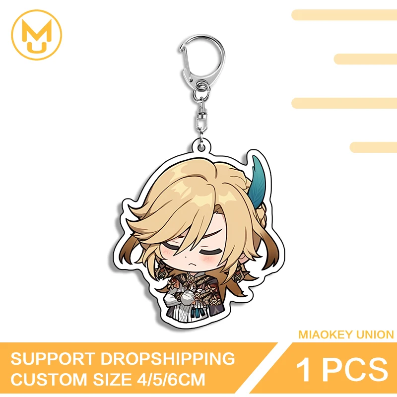 جميل لعوب Genshin تأثير Kaveh لافتة للنظر مزدوجة الوجهين الاكريليك كيرينغ جذابة لعوب تأثيري ازياء DIY الدعائم