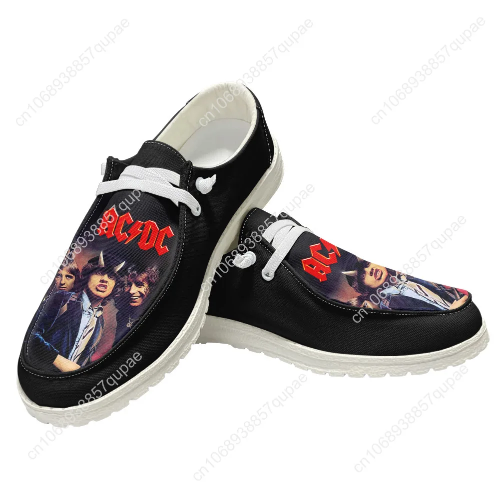 

A-AC Casual Shoes Vintage Rock D-DC Men Woman Flat Shoe Breathable Indoor Outdoor Lightweight Footwear Couple Custom Made Shoe