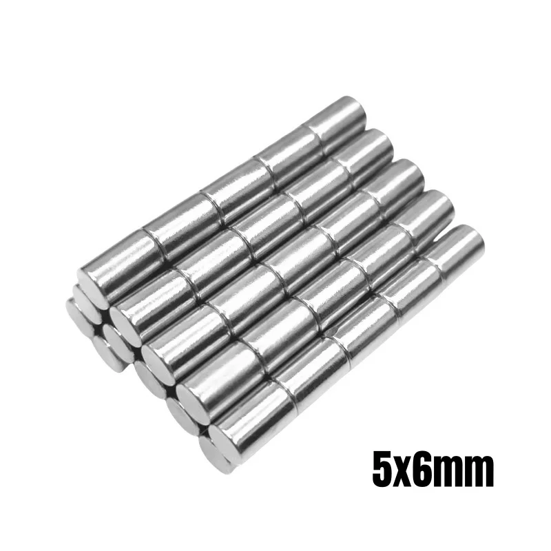 20~500pcs 5x6 Disc Neodymium Magnet Strong 5mm X 6mm Powerful Strong Magnets 5x6mm Small Round Permanent Magnet 5*6 Mm