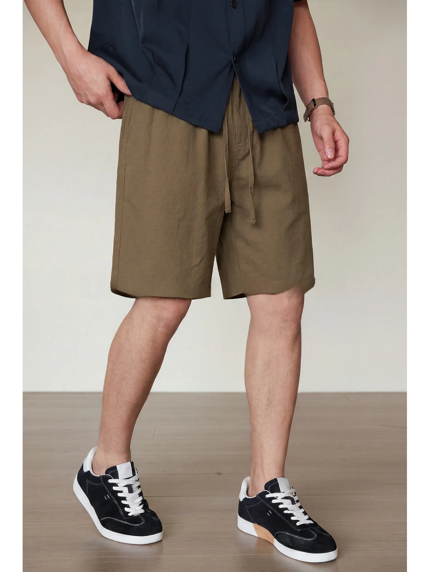 Casual Men's Summer Short Pants Cleanfit Loose Five-Quarter  Linen Breathable Comfortable Urban Commute Fashion Style