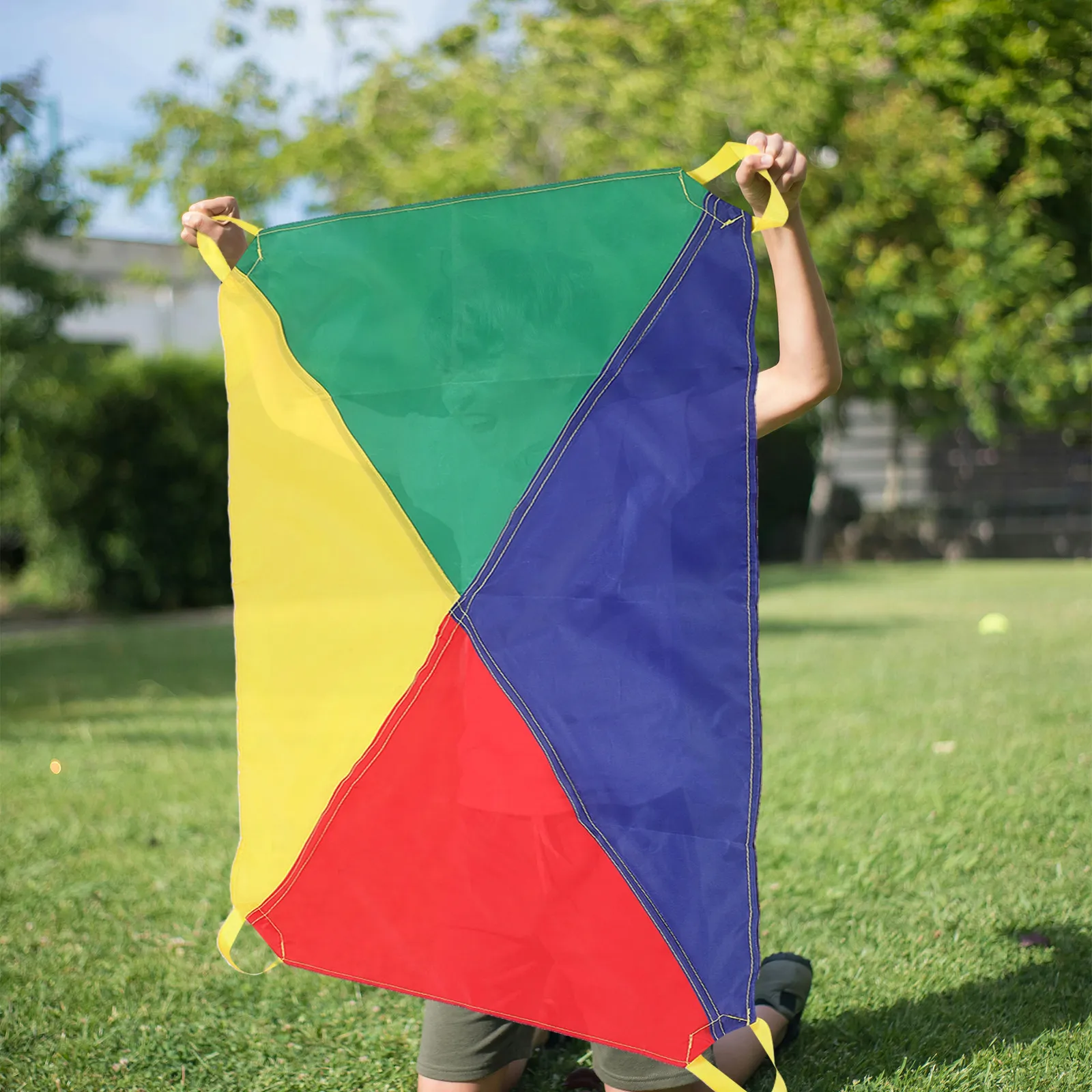 Play Kids Outdoor - Regenboogparachute speelset voor kinderen Buiten vliegende