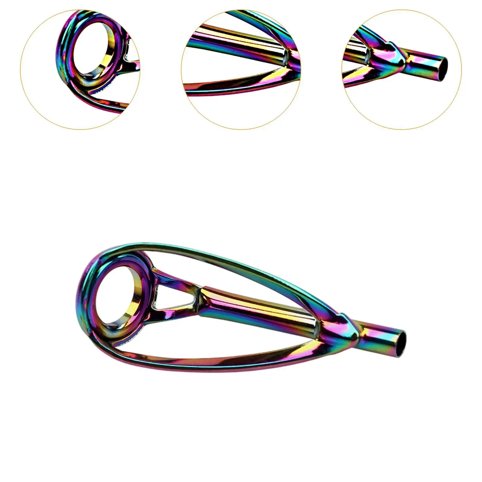 5 قطعة طرف قضيب الصيد إصلاح استبدال دليل نصائح مريحة قسط صغيرة لصيد الأسماك دليل خواتم الفولاذ المقاوم للصدأ الرجال النساء #5