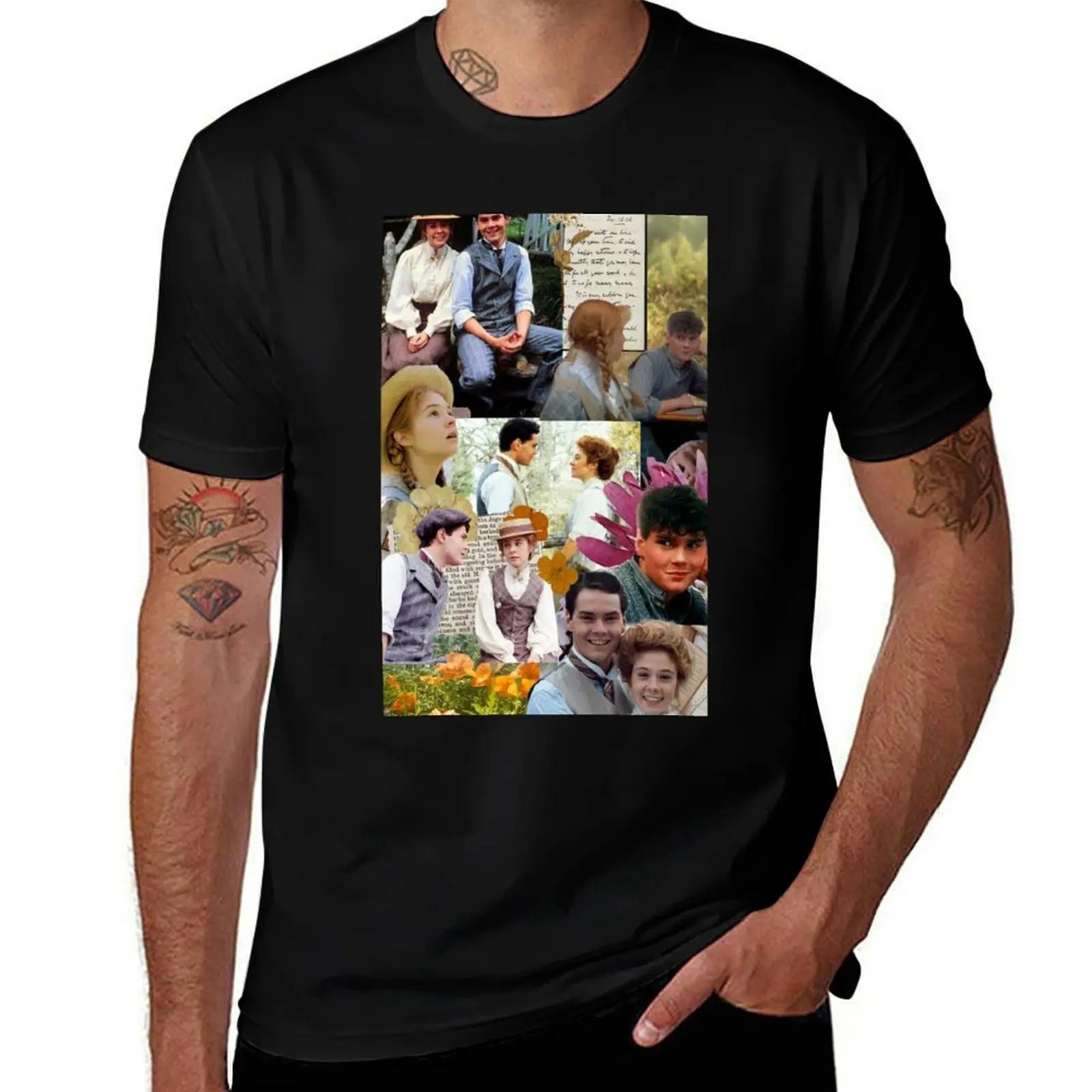 

Anne of Green Gables Collage T-Shirt valentines boutique clothes customs vintage shirts graphic mens t shirts pack