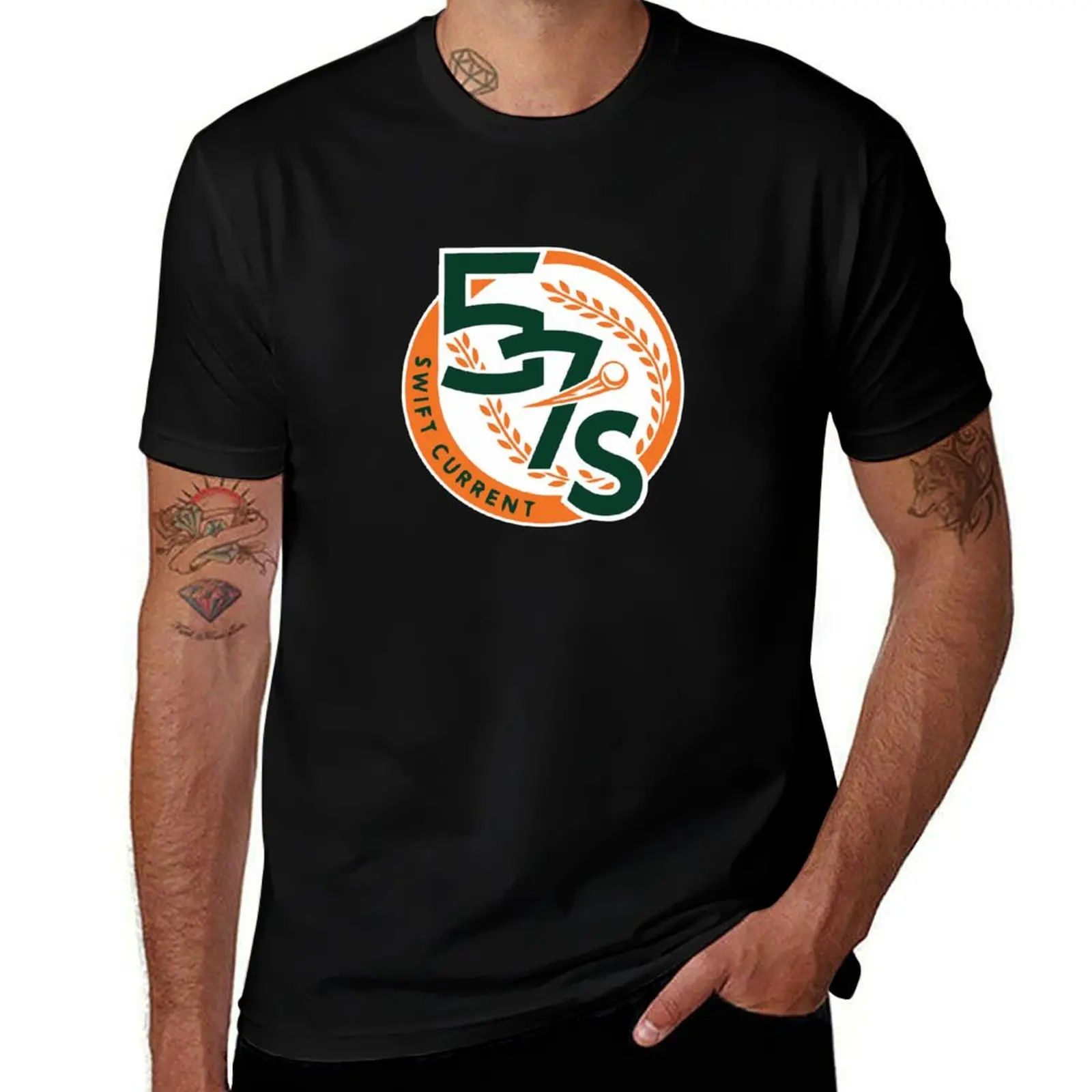 Swift Current 57's T-Shirt Work Basic Short Sleeve Top T-Shirt
