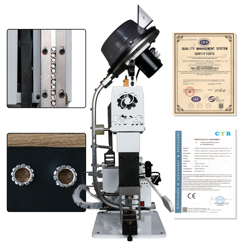 Semi-Auto Punching Machine with Easy-Feed System | 220V 1 Year Warranty | Low-Cost & Reliable for Leather Canvas Flags Garments