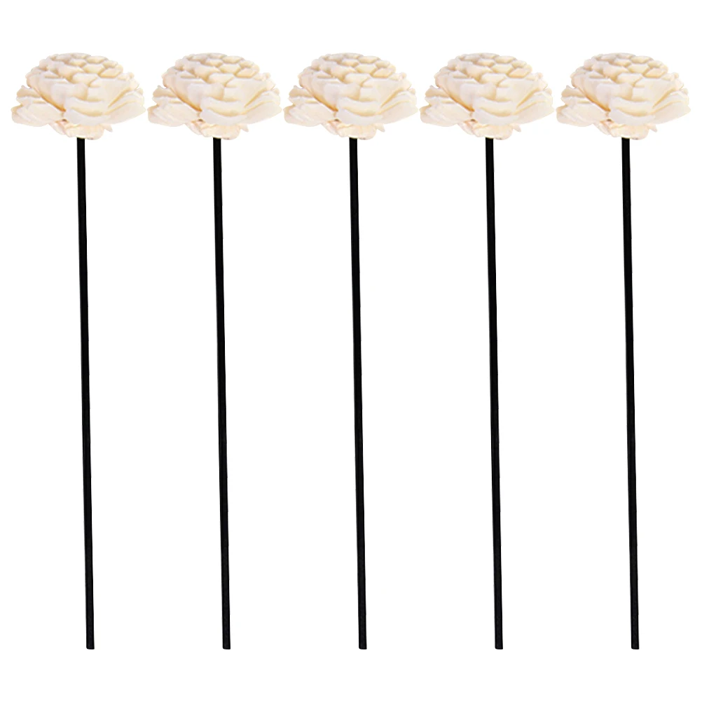 

5pcs -Free Aromatherapy Sticks Natural Dried Flower for Home Bedroom Office Yoga Room Decor Rattan Fragrance