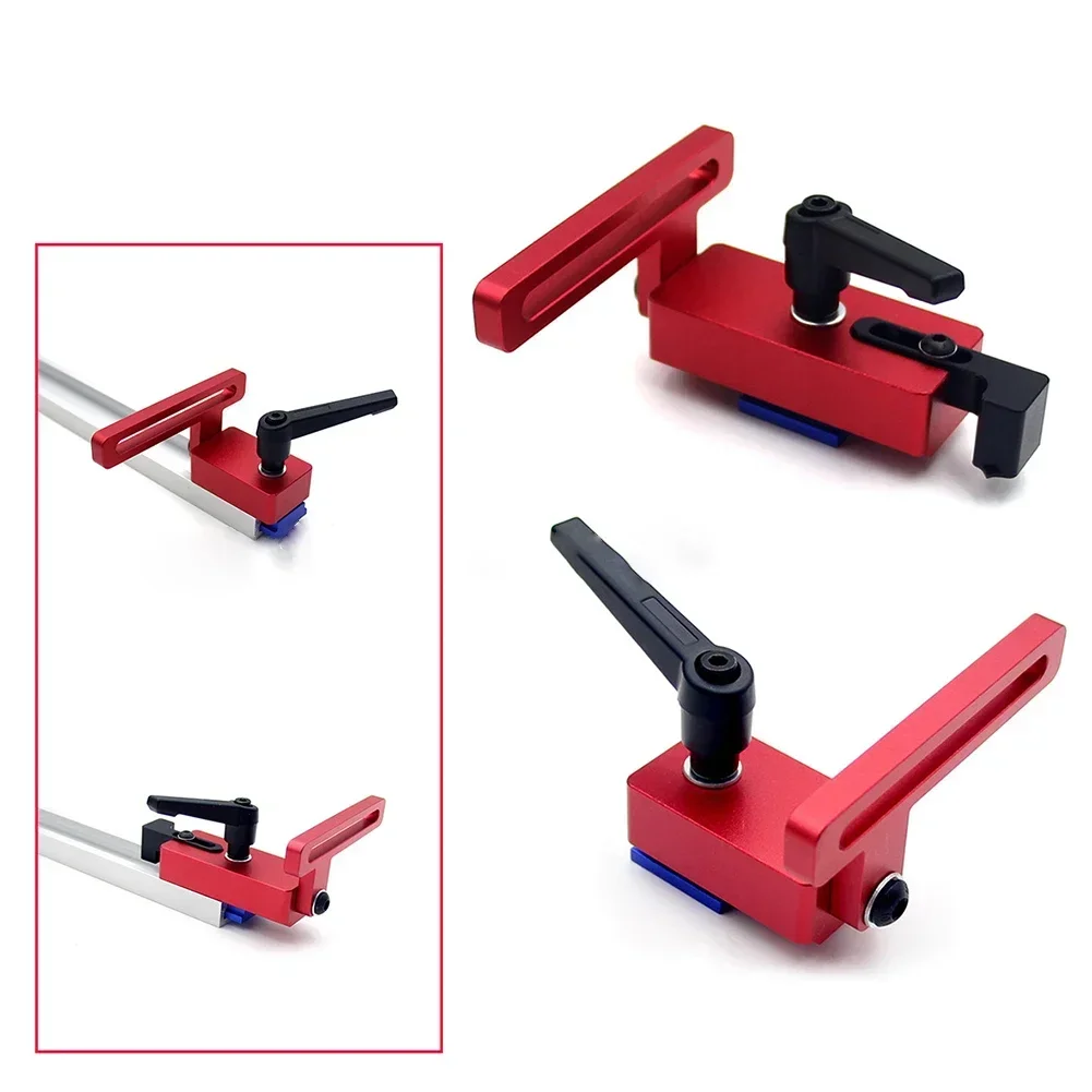 

Lockable Cork Red Amp Black Diy Chute Backer Miter Track Stop Woodworking Tool Manual Measurement Deviation T Slot Limiter