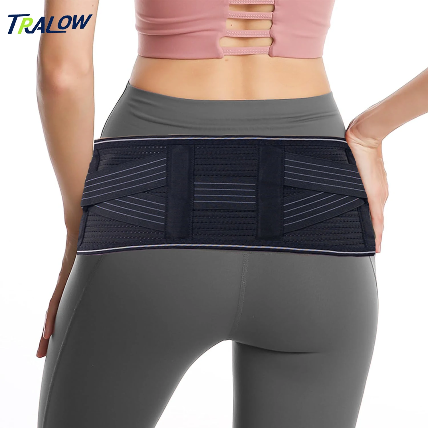 

TRALOW SI Belt Sacroiliac Belt Sciatica Pain Relief Brace for Pain Joint Belts for Women Men Hip Support Brace for Lower Back