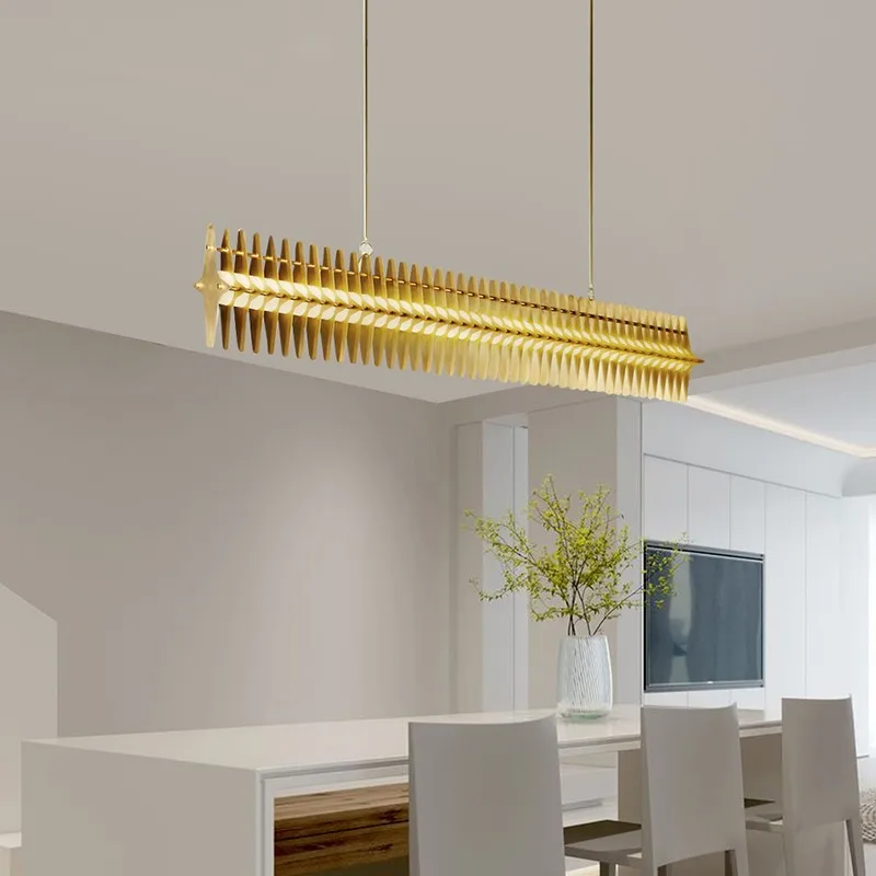 Postmodern Restaurant Pendant Light Designer Creative Bar Counter Pendant Light Luxurious Long Dining Table Starfish Lighting