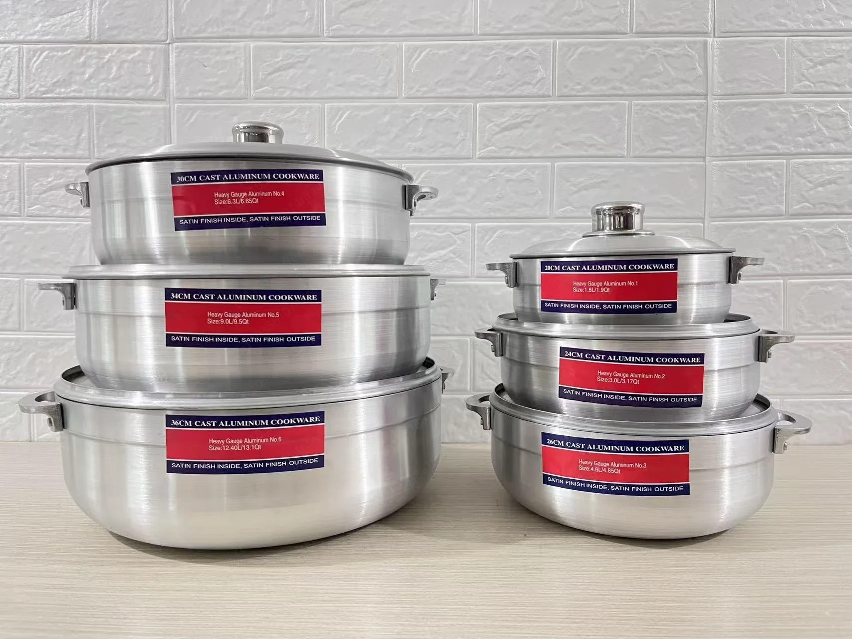 Sand Pot 6-piece Set Middle East and African Soup Pot 20-36cm Pot Set, Aluminum